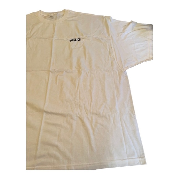 PUBLISH white logo shirt sleeve tshirt - Picture 3 of 10